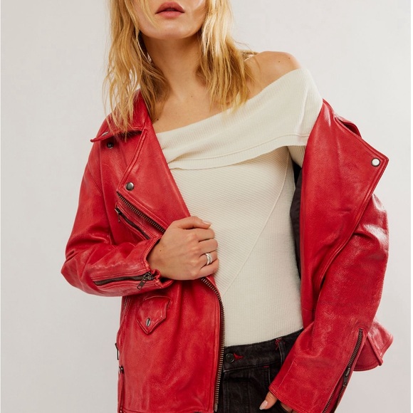 We the free “Jealousy Moto” Leather Jacket - Picture 6 of 13